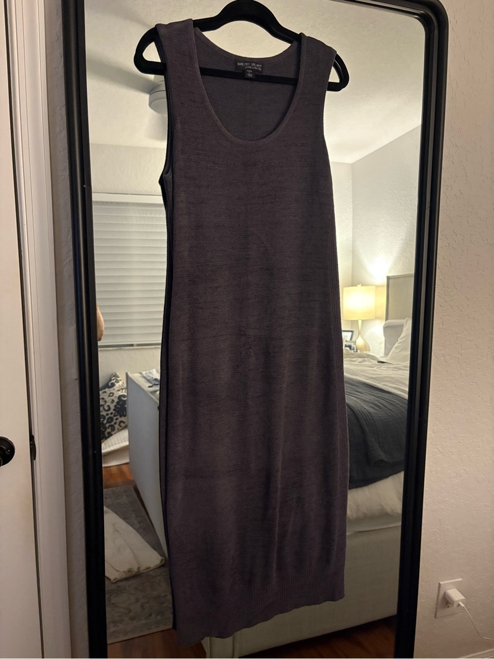 Barefoot Dreams Sleeveless Knit Midi Dress in Slate Blue. Never worn